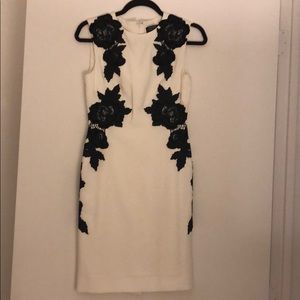 Black and White TAHARI Dress